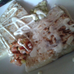 Quesadillas de carne y cerdo.