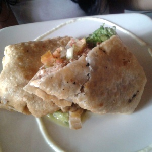 Chimichangas de pollo y cerdo.