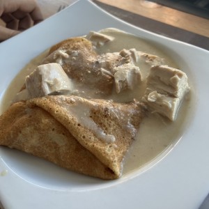 Crepe de pollo