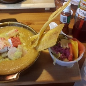 cazuela con mariscos 