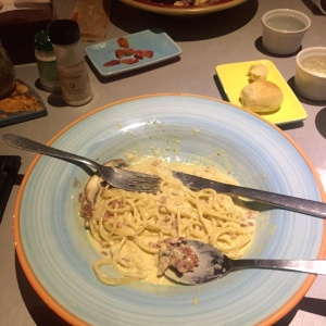 Carbonara portobello
