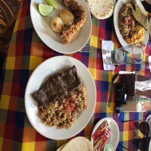 calentado y chicharron