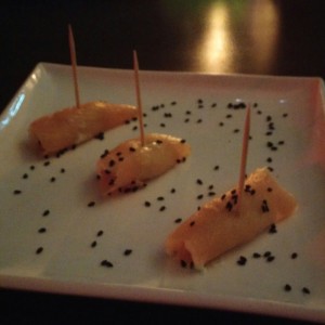 Entrada Rollitos de Salmón