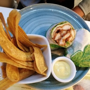 Wrap pollo naranja