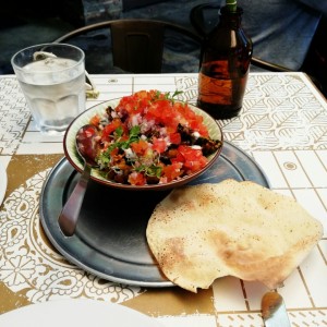 Espinacas crujientes y Papad