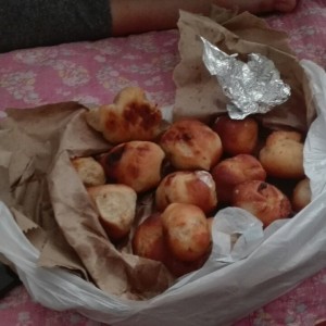 Pan de ajo con queso crema 