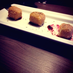 Dados de mozzarella