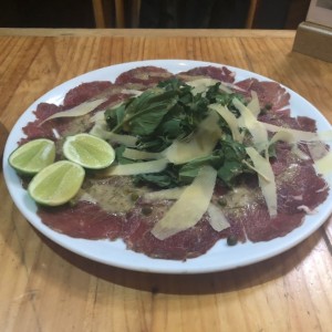 carpaccio de res