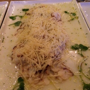 Pulpo con parmesano