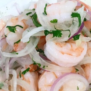 Ceviche de camarones