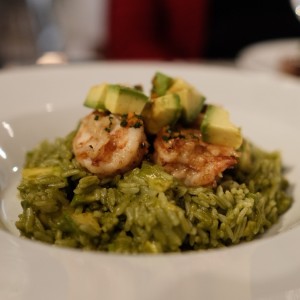arroz caldoso de aguacate
