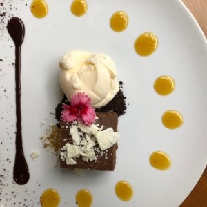 Postre de chocolate