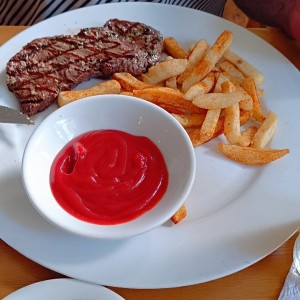 menú infantil, solomillo grille