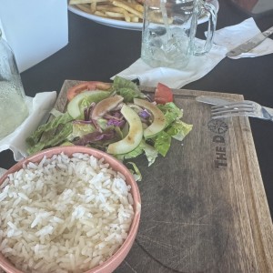Arroz pelao porque los langostinos los devolvi estaban CRUDOS