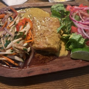 Corvina al curry 