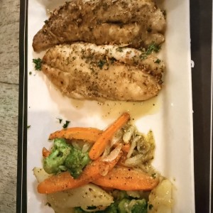 Filete pescado a las finas hierbas