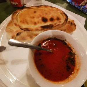 calzone de pollo y hongos