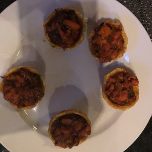 patacones rellenos de mariscos