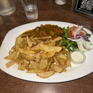 Filete de pescado al ajillo