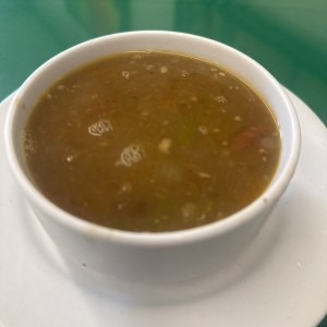Sopa de lentejas 