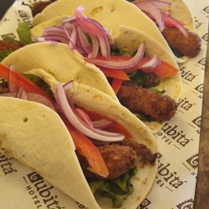 Tacos de pescado. 