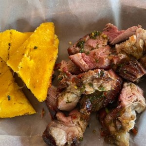 bandeja personal de chuleta.