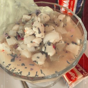 ceviche de corvina casero