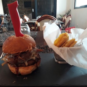 Hamburguesa jack daniels