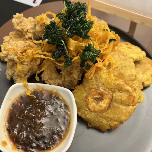 Del Mar - CAMARONES TEMPURA. Con salsa de maracuya 