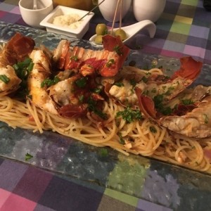 Pasta con langosta