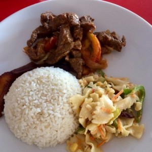 Bistec picado (menu ejecutivo)