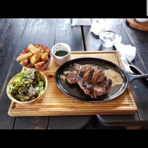 Ribeye con papas