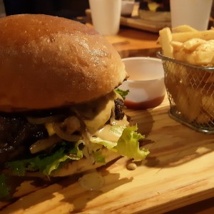 Hamburguesa de Queso Azul