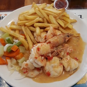 langostinos al ajillo