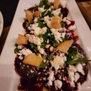 Carpaccio de remolacha