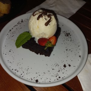 Brauni con helado