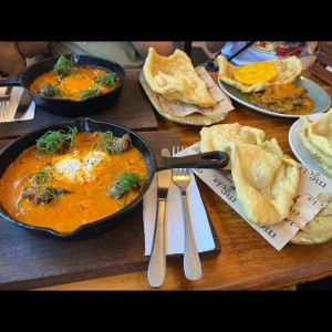 shashuka, bistec en salsa Margarita