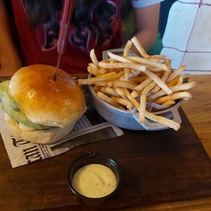 hamburguesa de res