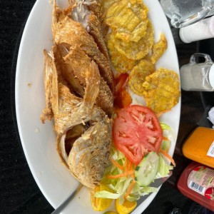 Pescado con patacon