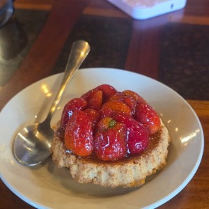 tartaleta con fresas 