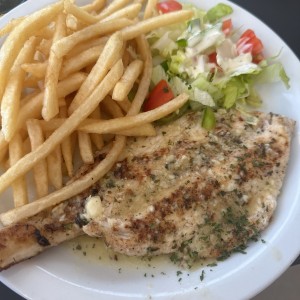 Corvina a la plancha