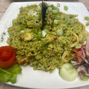 Arroz Chaufa con mariscos 