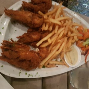 Langostinos apanados