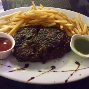 Ribeye con papas