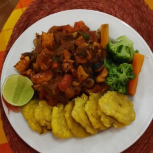 filete relleno con pulpo y camarones