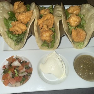 Tacos de camarones 