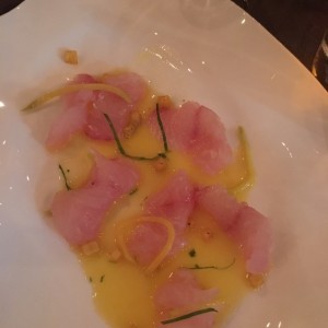 tiradito de pargo