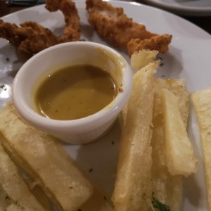 Deditos de pollo.