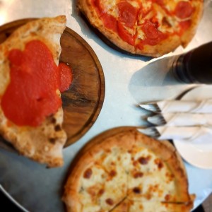 calzone and pizzas