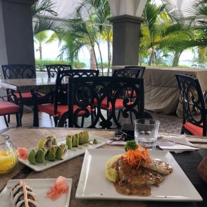 sushi y corvina
